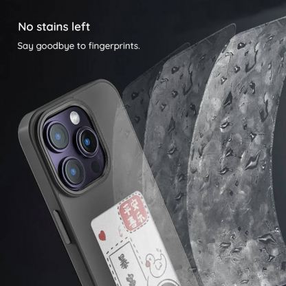 Techsuit SmartScreen NFC Hybrid Case - иновативен хибриден удароустойчив кейс с вграден дисплей за iPhone 15 Pro (черен) 9