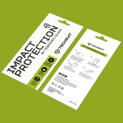 Techsuit Full Glue Tempered Glass 111D - калено стъклено защитно покритие за дисплея на iPhone 16, iPhone 15 Pro (черен-прозрачен) 2