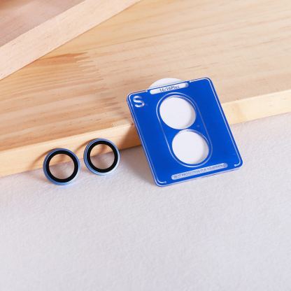 Lito S Plus Tempered Glass Camera Lens Protector - предпазни стъклени лещи за камерата на iPhone 16, iPhone 16 Plus (син) 4