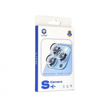 Lito S Plus Tempered Glass Camera Lens Protector - предпазни стъклени лещи за камерата на iPhone 16, iPhone 16 Plus (сребрист) 2