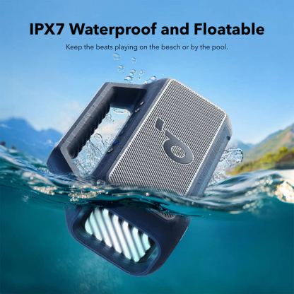 Anker Boom 2 SoundCore Motion Bluetooth Speaker 80W, IPX7 - безжичен блутут спийкър за мобилни устройства (син) 4