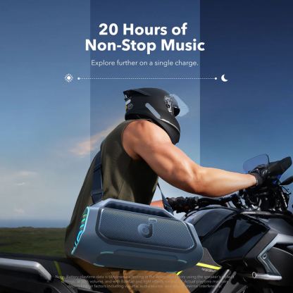 Anker Boom 2 Plus SoundCore Outdoor Bluetooth Speaker 140W, IPX7 - безжичен блутут спийкър за мобилни устройства (син) 4