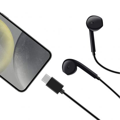 OBALME In-Ear Stereo Headphones with USB-C Connector - слушалки с микрофон за смартфони с USB-C конектор (черен) 2