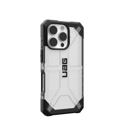 Urban Armor Gear Plasma Case - удароустойчив хибриден кейс за iPhone 16 Pro (прозрачен) 10