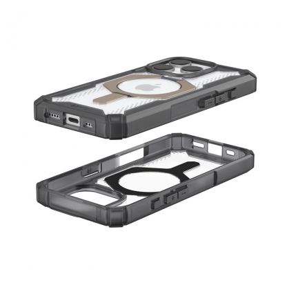 Urban Armor Gear Plasma XTE MagSafe Case - удароустойчив хибриден кейс с MagSafe за iPhone 16 Pro (сив) 7