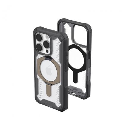 Urban Armor Gear Plasma XTE MagSafe Case - удароустойчив хибриден кейс с MagSafe за iPhone 16 Pro (сив) 8
