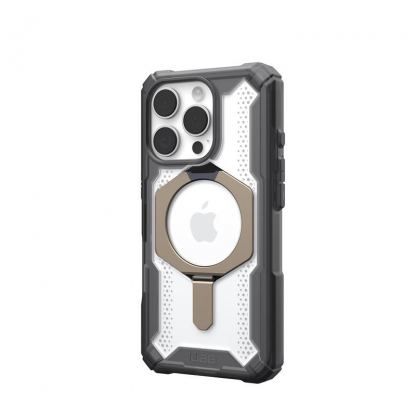 Urban Armor Gear Plasma XTE MagSafe Case - удароустойчив хибриден кейс с MagSafe за iPhone 16 Pro (сив) 9