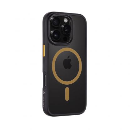 Tactical MagForce Hyperstealth 2.0 Cover - хибриден удароустойчив кейс с MagSafe за iPhone 16 Pro (черен-жълт) 2