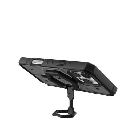 Urban Armor Gear Pathfinder Clear MagSafe Case with Stand - удароустойчив хибриден кейс с MagSafe и поставка за iPhone 16 Pro Max (сив) 4