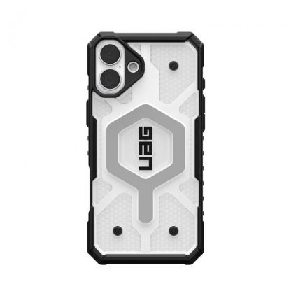 Urban Armor Gear Pathfinder Clear MagSafe Case - удароустойчив хибриден кейс с MagSafe за iPhone 16 Plus (прозрачен) 7