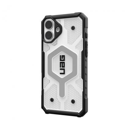 Urban Armor Gear Pathfinder Clear MagSafe Case - удароустойчив хибриден кейс с MagSafe за iPhone 16 Plus (прозрачен) 8
