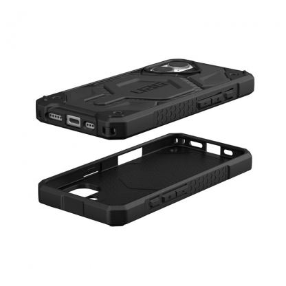Urban Armor Gear Monarch Pro Case - удароустойчив хибриден кейс за iPhone 16 (черен-карбон) 5