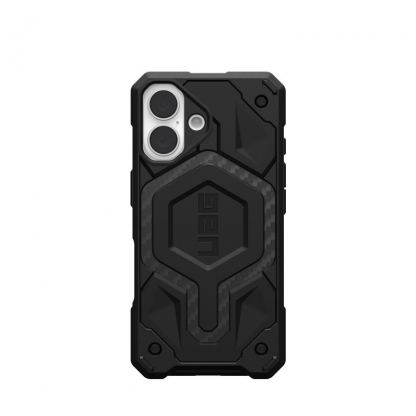 Urban Armor Gear Monarch Pro Case - удароустойчив хибриден кейс за iPhone 16 (черен-карбон) 7