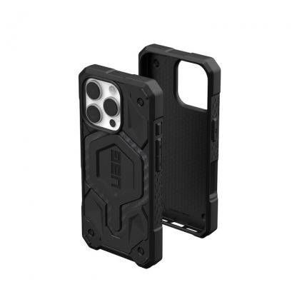 Urban Armor Gear Monarch Pro Case - удароустойчив хибриден кейс за iPhone 16 Pro (черен-карбон) 2