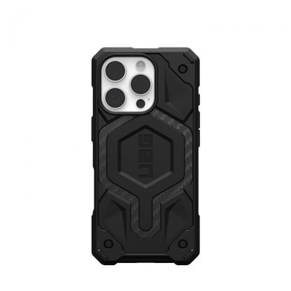 Urban Armor Gear Monarch Pro Case - удароустойчив хибриден кейс за iPhone 16 Pro (черен-карбон) 3