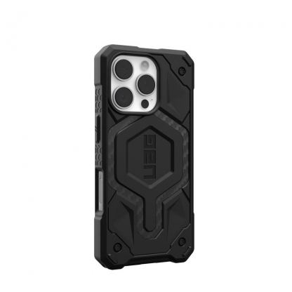 Urban Armor Gear Monarch Pro Case - удароустойчив хибриден кейс за iPhone 16 Pro (черен-карбон) 5