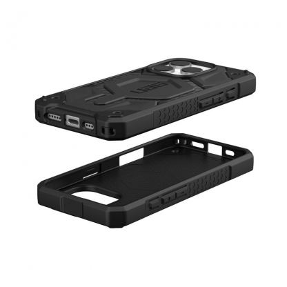 Urban Armor Gear Monarch Pro Case - удароустойчив хибриден кейс за iPhone 16 Pro (черен-карбон) 12