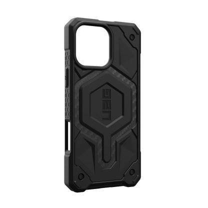 Urban Armor Gear Monarch Pro MagSafe Case - удароустойчив хибриден кейс с MagSafe за iPhone 16 Pro Max (черен-карбон) 4