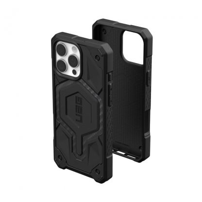 Urban Armor Gear Monarch Pro MagSafe Case - удароустойчив хибриден кейс с MagSafe за iPhone 16 Pro Max (черен-карбон) 9