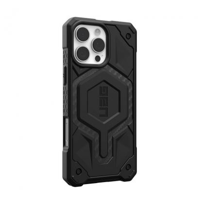 Urban Armor Gear Monarch Pro MagSafe Case - удароустойчив хибриден кейс с MagSafe за iPhone 16 Pro Max (черен-карбон) 12