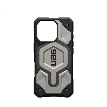 Urban Armor Gear Monarch Pro MagSafe Case - удароустойчив хибриден кейс с MagSafe за iPhone 16 Pro (титан) 14