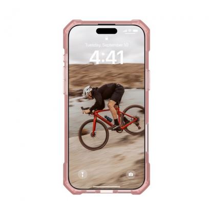 Urban Armor Gear Essential Armor MagSafe Case - удароустойчив силиконов калъф с MagSafe за iPhone 16 Pro Max (розов) 13