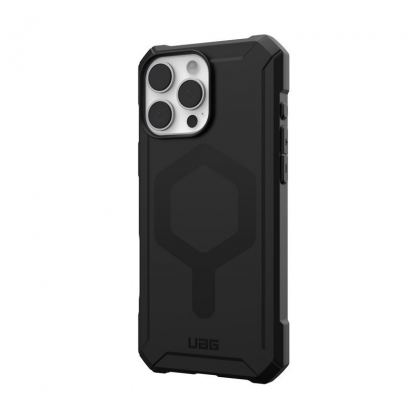 Urban Armor Gear Essential Armor MagSafe Case - удароустойчив силиконов калъф с MagSafe за iPhone 16 Pro Max (черен) 11