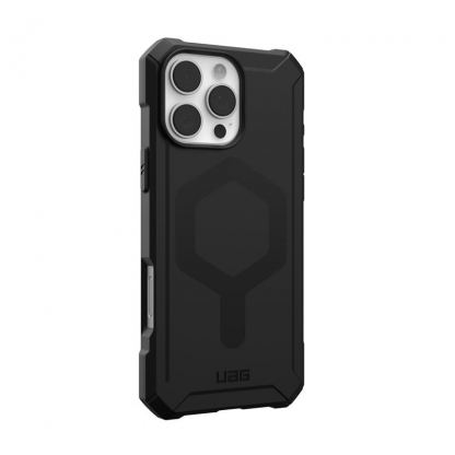 Urban Armor Gear Essential Armor MagSafe Case - удароустойчив силиконов калъф с MagSafe за iPhone 16 Pro Max (черен) 12