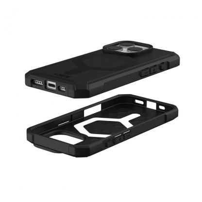 Urban Armor Gear Essential Armor MagSafe Case - удароустойчив силиконов калъф с MagSafe за iPhone 16 Pro (черен) 6