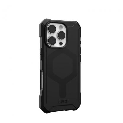 Urban Armor Gear Essential Armor MagSafe Case - удароустойчив силиконов калъф с MagSafe за iPhone 16 Pro (черен) 10