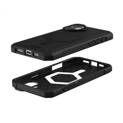 Urban Armor Gear Essential Armor MagSafe Case - удароустойчив силиконов калъф с MagSafe за iPhone 16 Plus (черен) 6