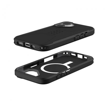 Urban Armor Gear Civilian MagSafe Case - удароустойчив хибриден кейс с MagSafe за iPhone 16 (черен) 6