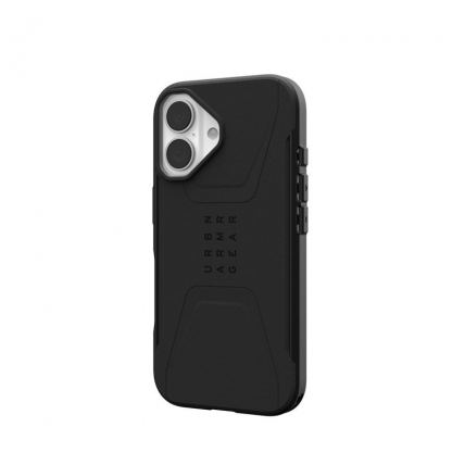 Urban Armor Gear Civilian MagSafe Case - удароустойчив хибриден кейс с MagSafe за iPhone 16 (черен) 9