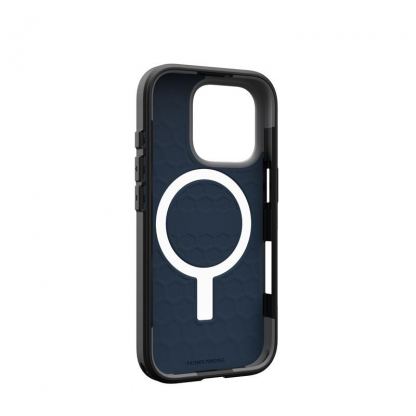 Urban Armor Gear Civilian MagSafe Case - удароустойчив хибриден кейс с MagSafe за iPhone 16 Pro (син) 3