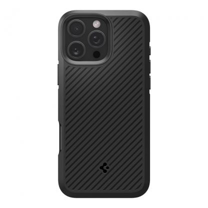Spigen Core Armor Case - силиконов (TPU) калъф с висока степен на защита за iPhone 16 Pro Max (черен) 2