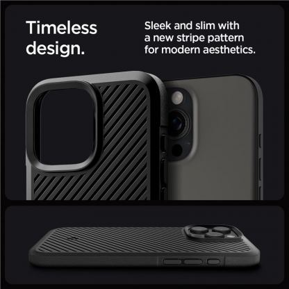 Spigen Core Armor Case - силиконов (TPU) калъф с висока степен на защита за iPhone 16 Pro Max (черен) 7