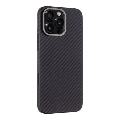 Tactical MagForce Aramid Case - кевларен кейс с MagSafe за iPhone 16 Pro Max (черен) 2