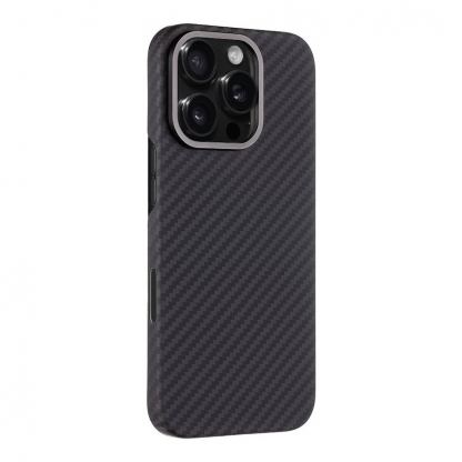 Tactical MagForce Aramid Case - кевларен кейс с MagSafe за iPhone 16 Pro (черен) 4