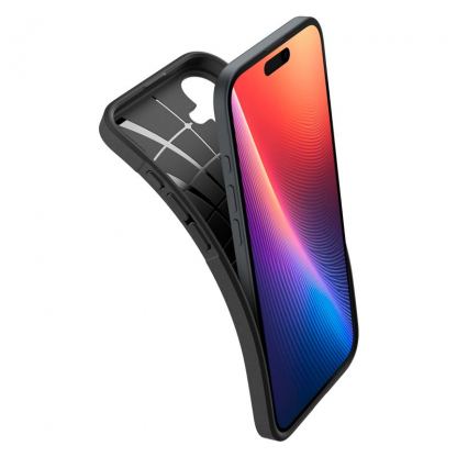 Spigen Core Armor Case - силиконов (TPU) калъф с висока степен на защита за iPhone 16 Plus (черен) 5