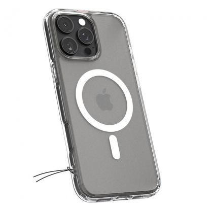 Spigen Ultra Hybrid MagSafe Case - хибриден кейс с висока степен на защита с MagSafe за iPhone 16 Pro (прозрачен-мат)  2