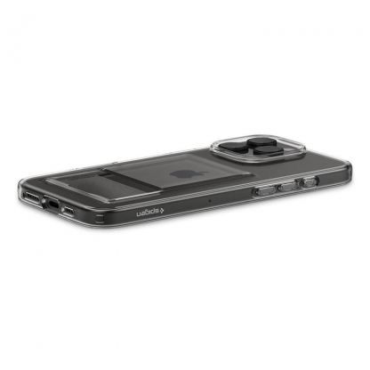 Spigen Crystal Slot Case - силиконов (TPU) кейс с отделение за кр. карти за iPhone 16 Pro (прозрачен) 6