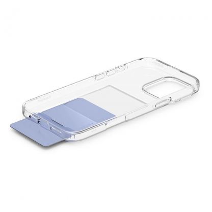Spigen Crystal Slot Case - силиконов (TPU) кейс с отделение за кр. карти за iPhone 16 Pro (прозрачен) 7