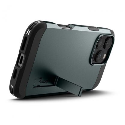 Spigen Tough Armor MagSafe Case - хибриден кейс с най-висока степен на защита с MagSafe за iPhone 16 Pro (зелен) 7