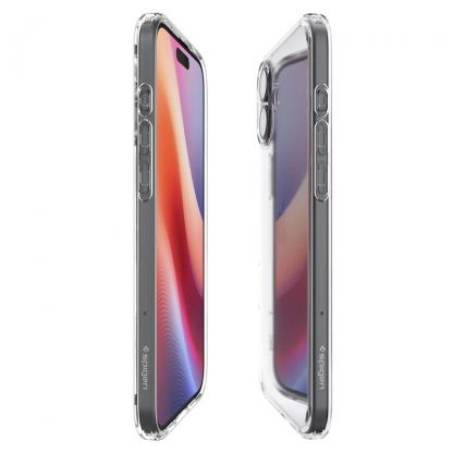 Spigen Ultra Hybrid Case - хибриден кейс с висока степен на защита за iPhone 16 (прозрачен) 5