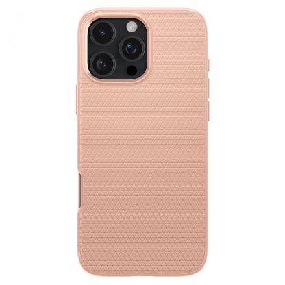 Spigen Liquid Air Case - силиконов (TPU) калъф с висока степен на защита за iPhone 16 Pro (розов) 2