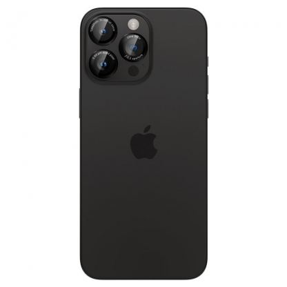 Spigen Glass tR EZ Fit Optik Pro Lens Protector 2 Pack - 2 комплекта предпазни стъклени лещи за камерата на iPhone 16 Pro, iPhone 16 Pro Max, iPhone 15 Pro, iPhone 15 Pro Max (черен-червен) 3