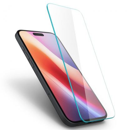 Spigen Glass Tr Slim HD Tempered Glass - калено стъклено защитно покритие за iPhone 16, iPhone 15 (прозрачен) 5