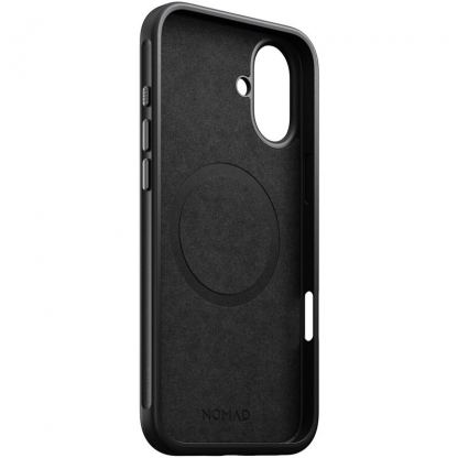 Nomad Modern Leather MagSafe Case - кожен (естествена кожа) кейс с MagSafe за iPhone 16 Plus (черен) 6