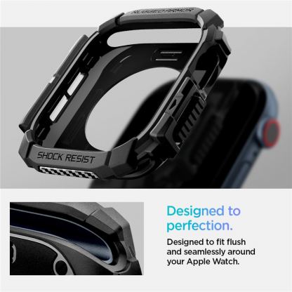 Spigen Rugged Armor Case - удароустойчив TPU кейс за Apple Watch 10 42мм (2024) (черен) 12
