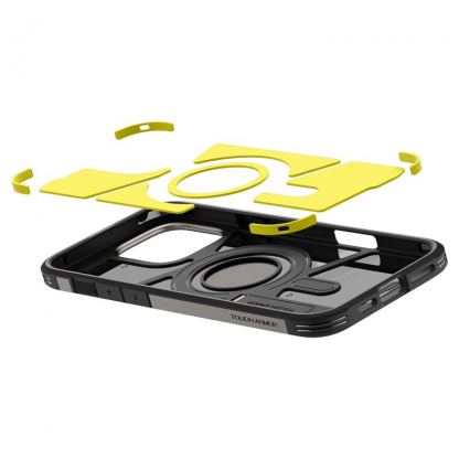 Spigen Tough Armor MagSafe Case - хибриден кейс с най-висока степен на защита с MagSafe за iPhone 16 Pro Max (тъмносив) 5